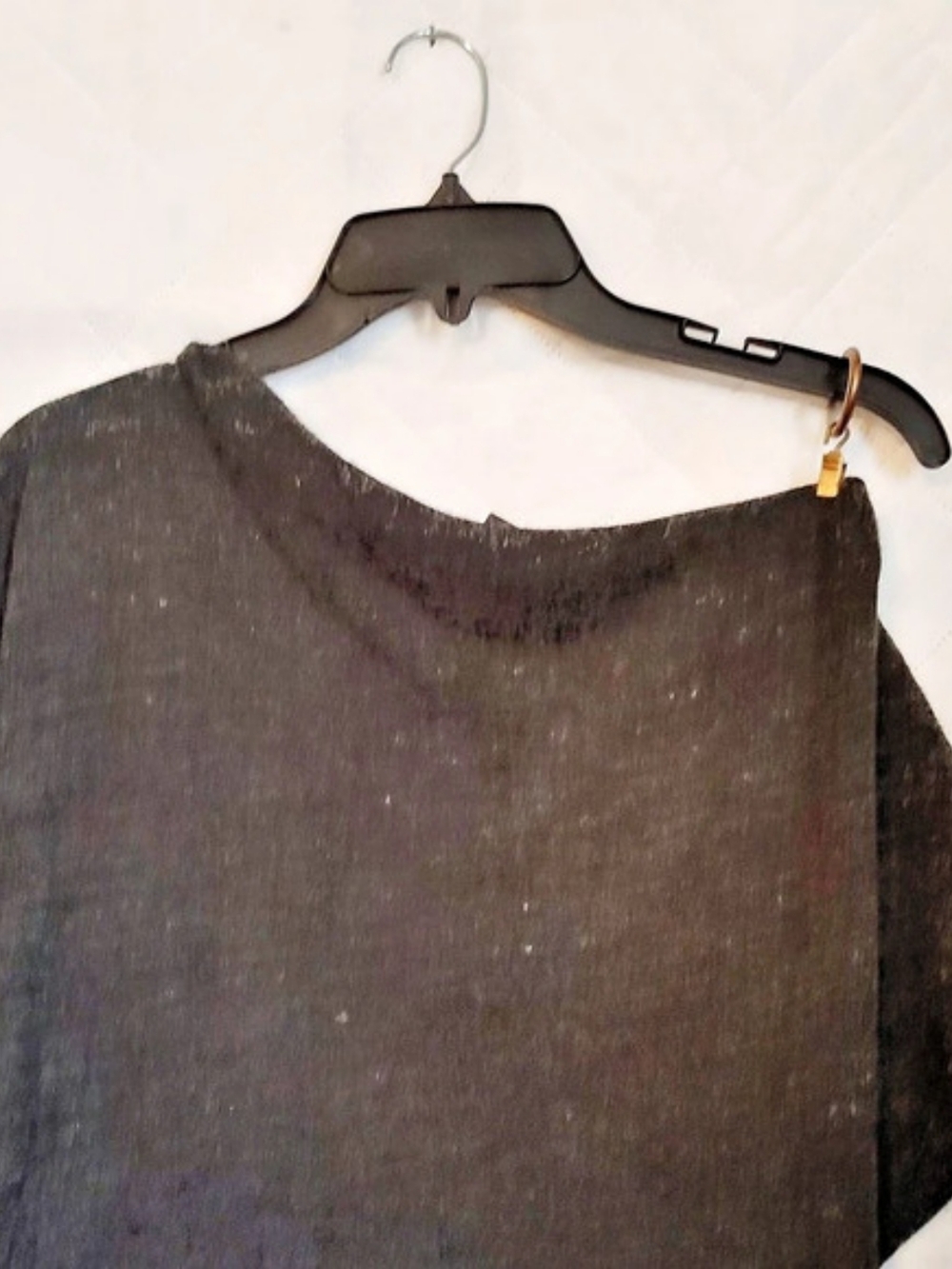 Vintage Piko 1988 Sweater Tunic Dress Sleeveless Midi Black Large